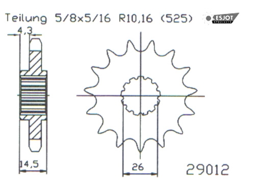 RITZEL 14Z, TEILUNG 525