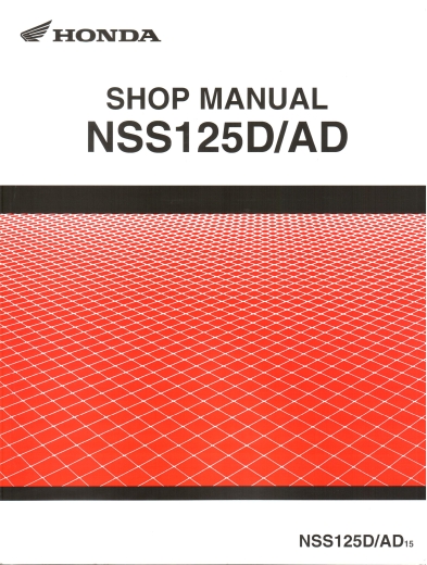 WERKSTATTHANDBUCH NSS125D/AD