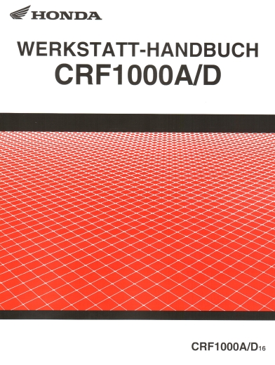 WERKSTATTHANDBUCH CRF1000A/D
