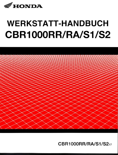 WERKSTATTHANDBUCH CBR1000RR/RA/S1/S2