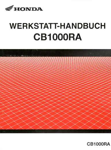 WERKSTATTHANDBUCH CB1000RA 2018-20