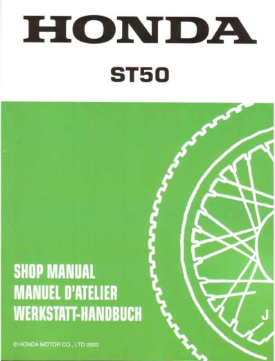 WERKSTATTHANDBUCH ST50J