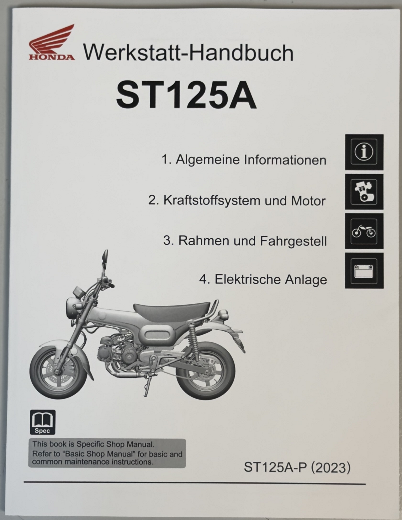 WERKSTATTHANDBUCH ST125 2023 DEUTSCH