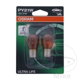 LAMPE 12V21W BAU15S GELB 2ER BLISTER