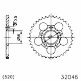 KETTENRAD 42Z,TEILUNG 520
