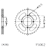 KETTENRAD 42Z,TEILUNG 428