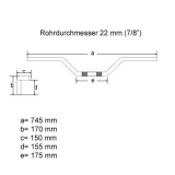 TOURENLENKER ROHR 22MM