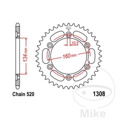 KETTENRAD 40Z TEIL 520