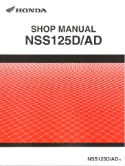 WERKSTATTHANDBUCH NSS125D/AD