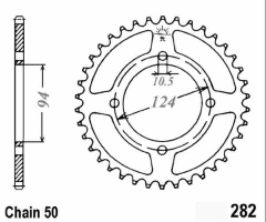 KETTENRAD 34Z,TEILUNG 530