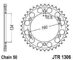 KETTENRAD 40Z,TEILUNG 530