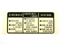 VORSICHTSMARKE, FAHREN *TYPEB*