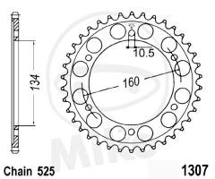 KETTENRAD 41Z TEILUNG 525